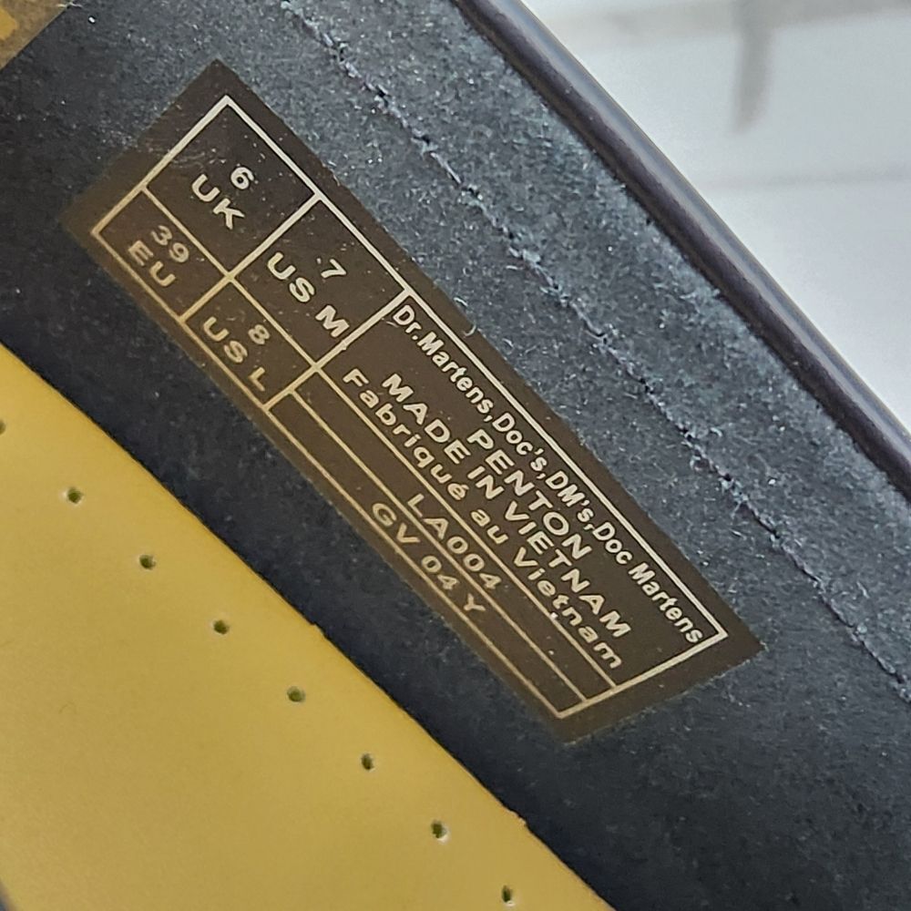 ☔️🩵NIB Dr. Martens Black & Rich Purple Floral Jacquard Penton Loafers Size 8 - Picture 11 of 15